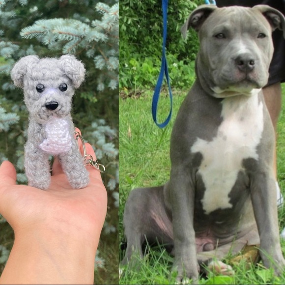 Custom Crochet Dog Keychain, Custom Stuffed Animal, Gift for Dog Lovers - Picture 3 of 11